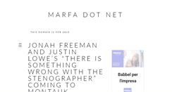 Desktop Screenshot of marfa.net