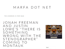 Tablet Screenshot of marfa.net